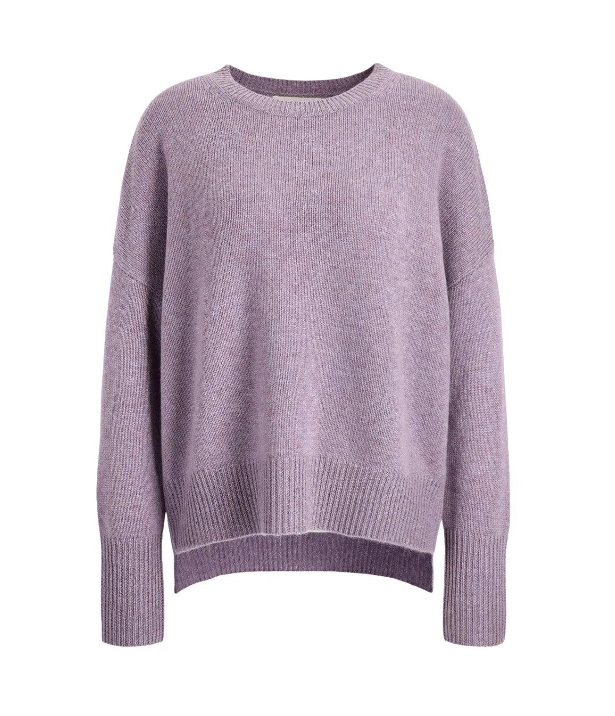 Mila Round Neck Sweater in Iris Melange