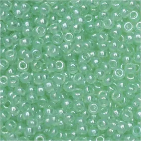 Miyuki Round Seed Beads, 11/0, #370 Seafoam Green Luster (8.5 Gram Tube)