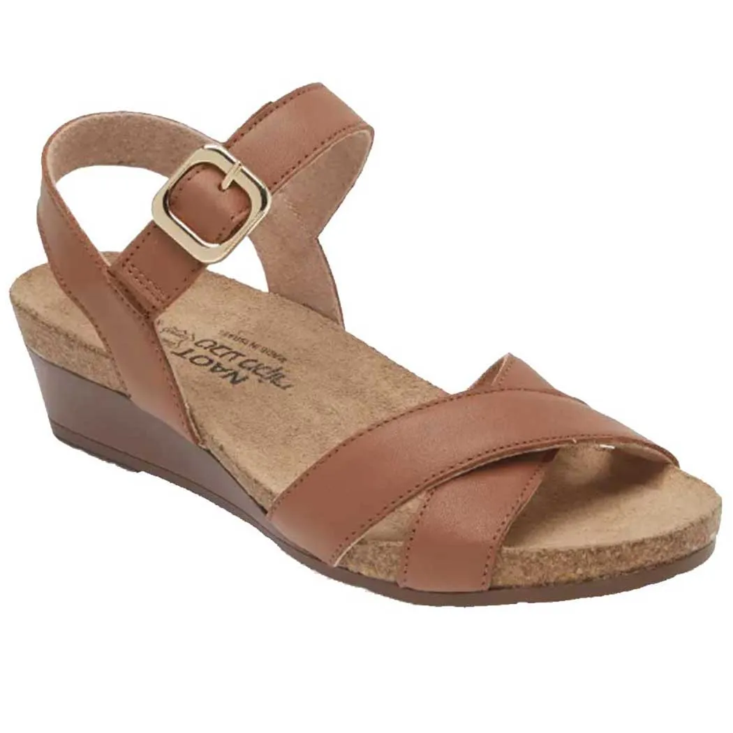 Naot Throne Wedge Sandal Caramel (Women's)