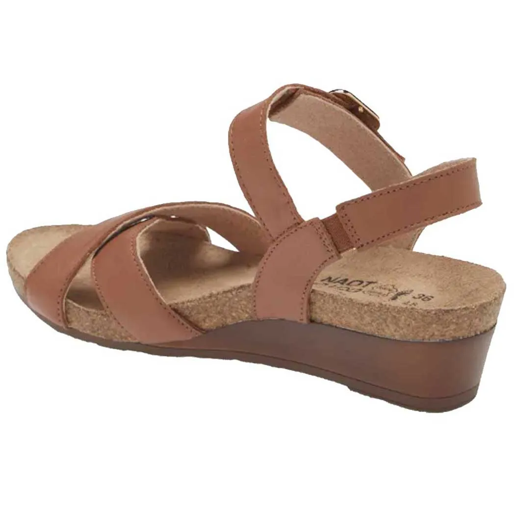 Naot Throne Wedge Sandal Caramel (Women's)