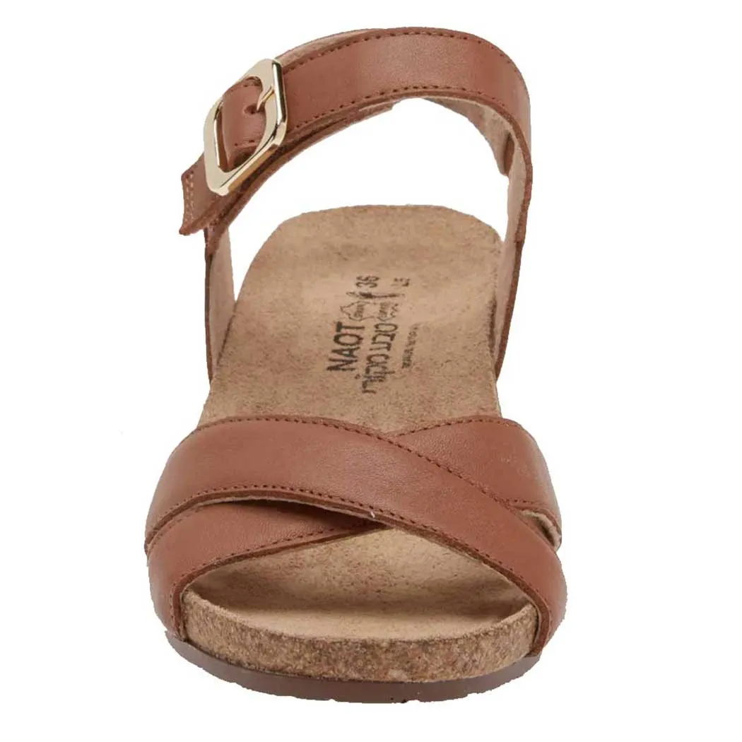 Naot Throne Wedge Sandal Caramel (Women's)