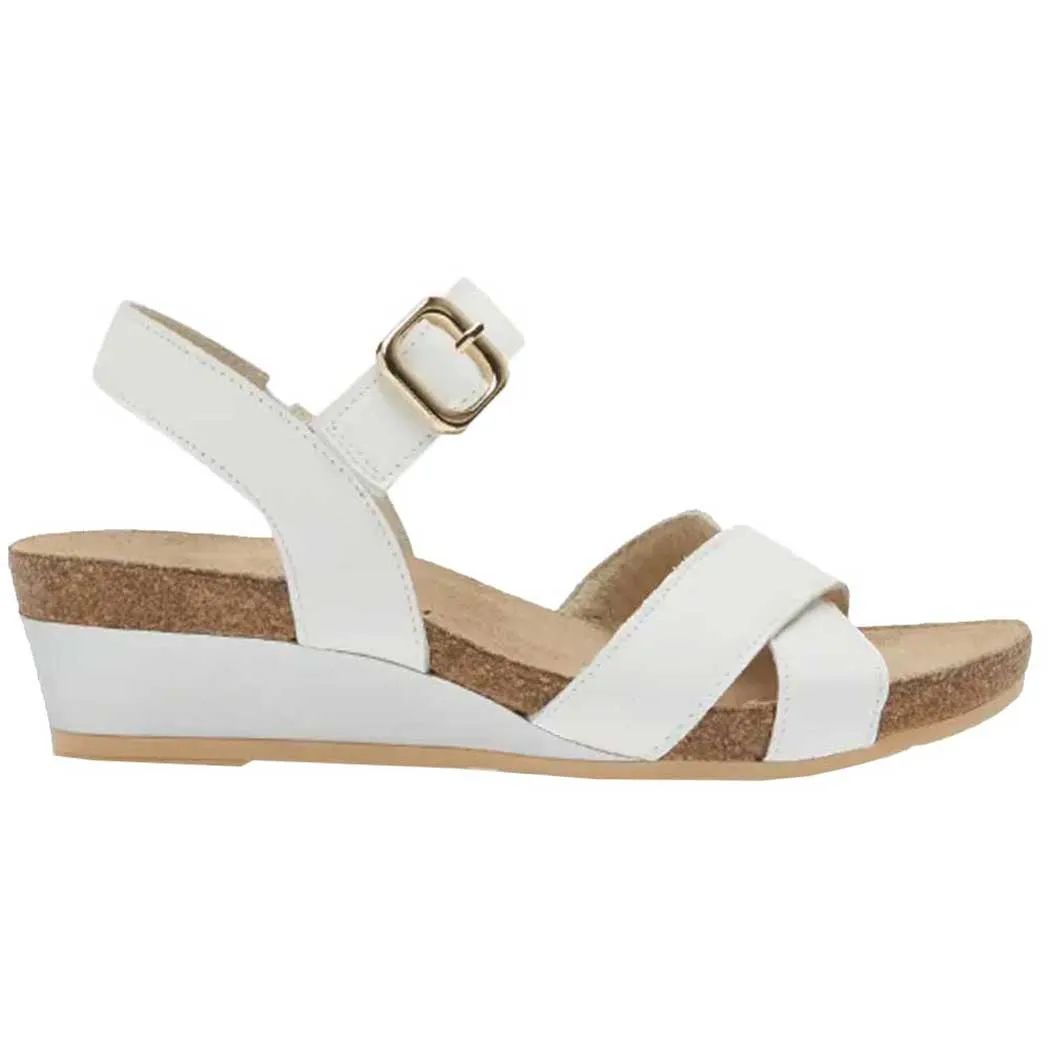 Naot Throne Wedge Sandal Soft White (Women's)