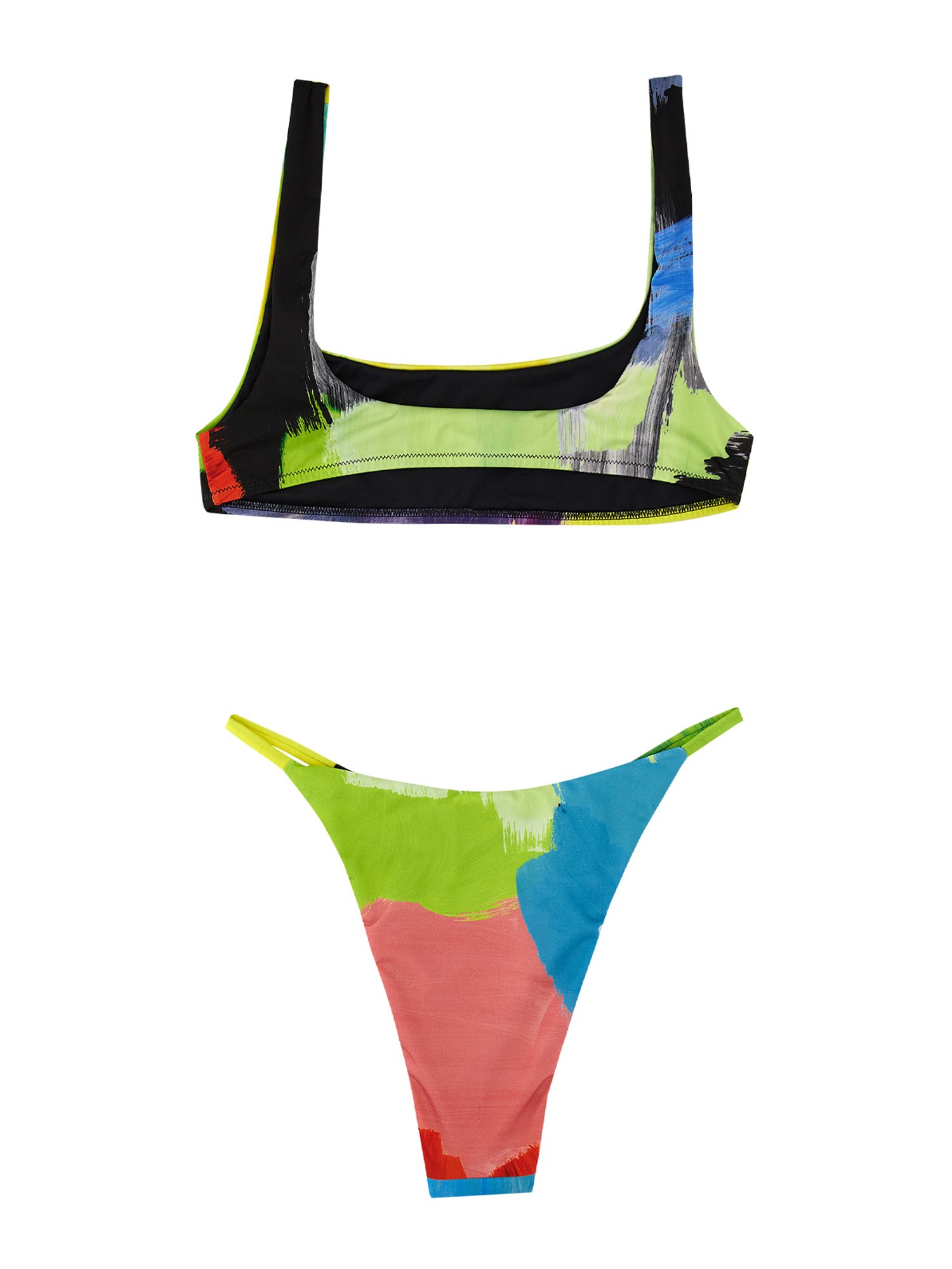 OFF-WHITE    LOGO PRINT BIKINI SWIMSUIT