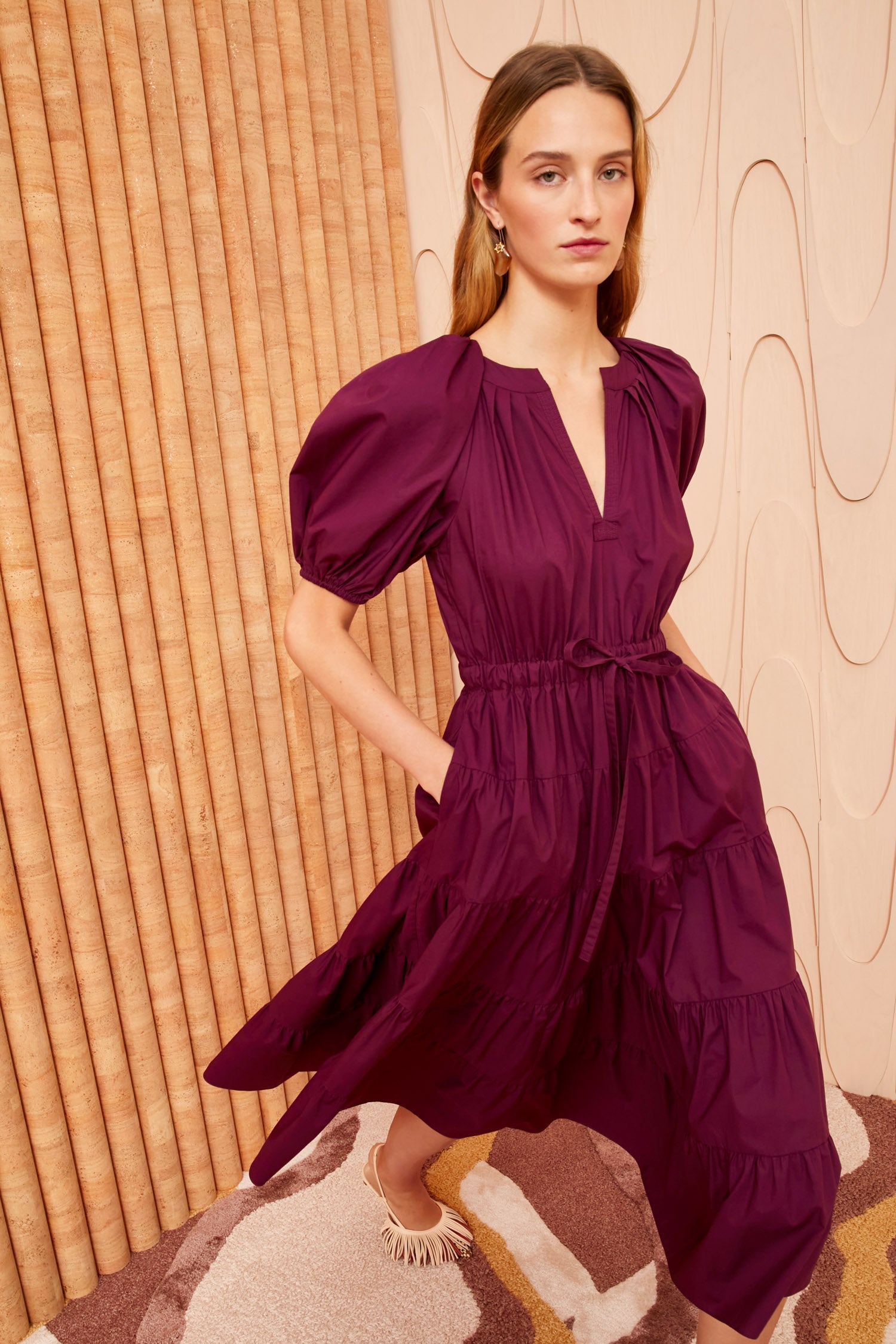 Olina Dress - Syrah