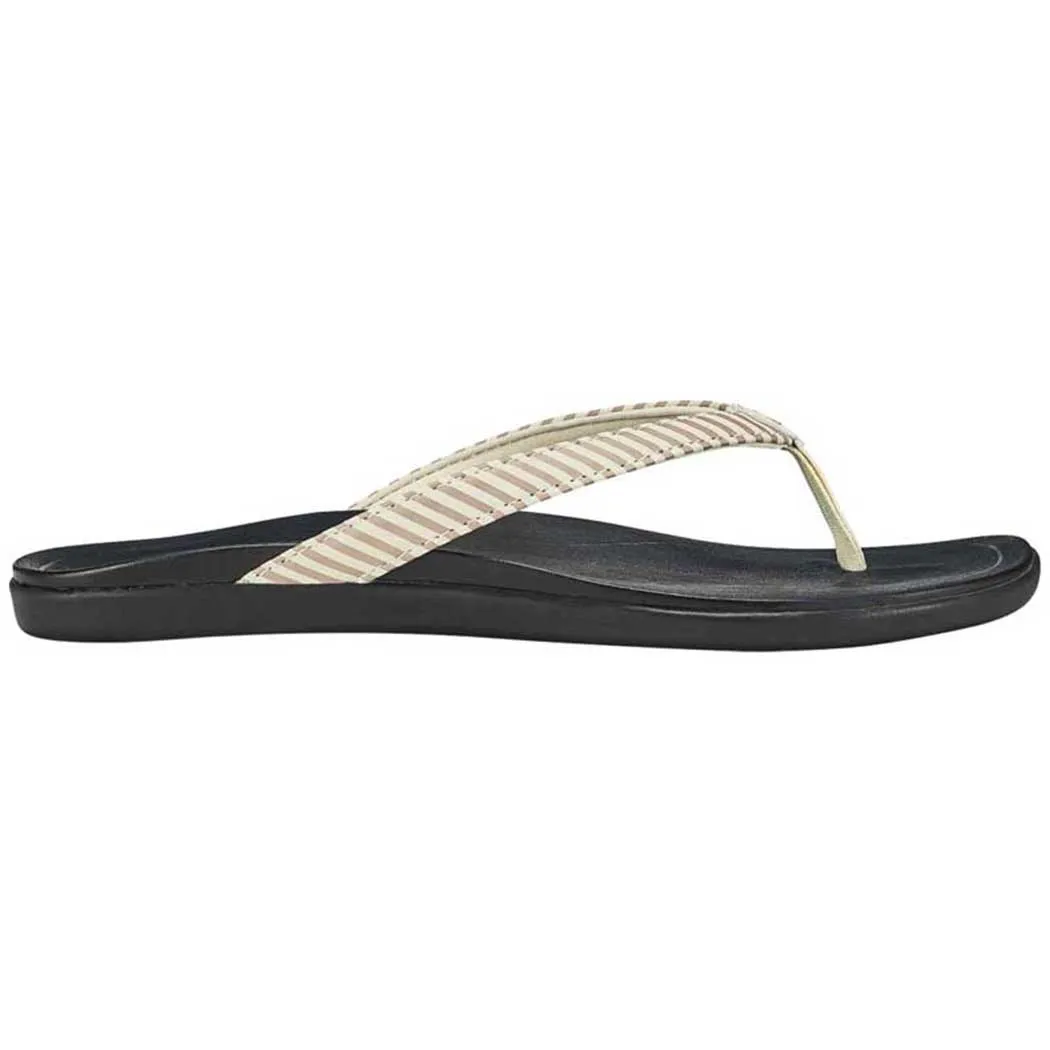 OluKai Ho'Opio Sandal Bone/Stripe (Women's)