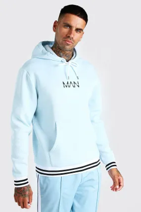 Original MAN Sports Rib Hoodie | boohooMAN UK