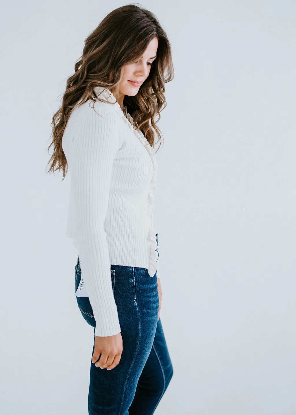 Picture Perfect Ruffle Cardigan