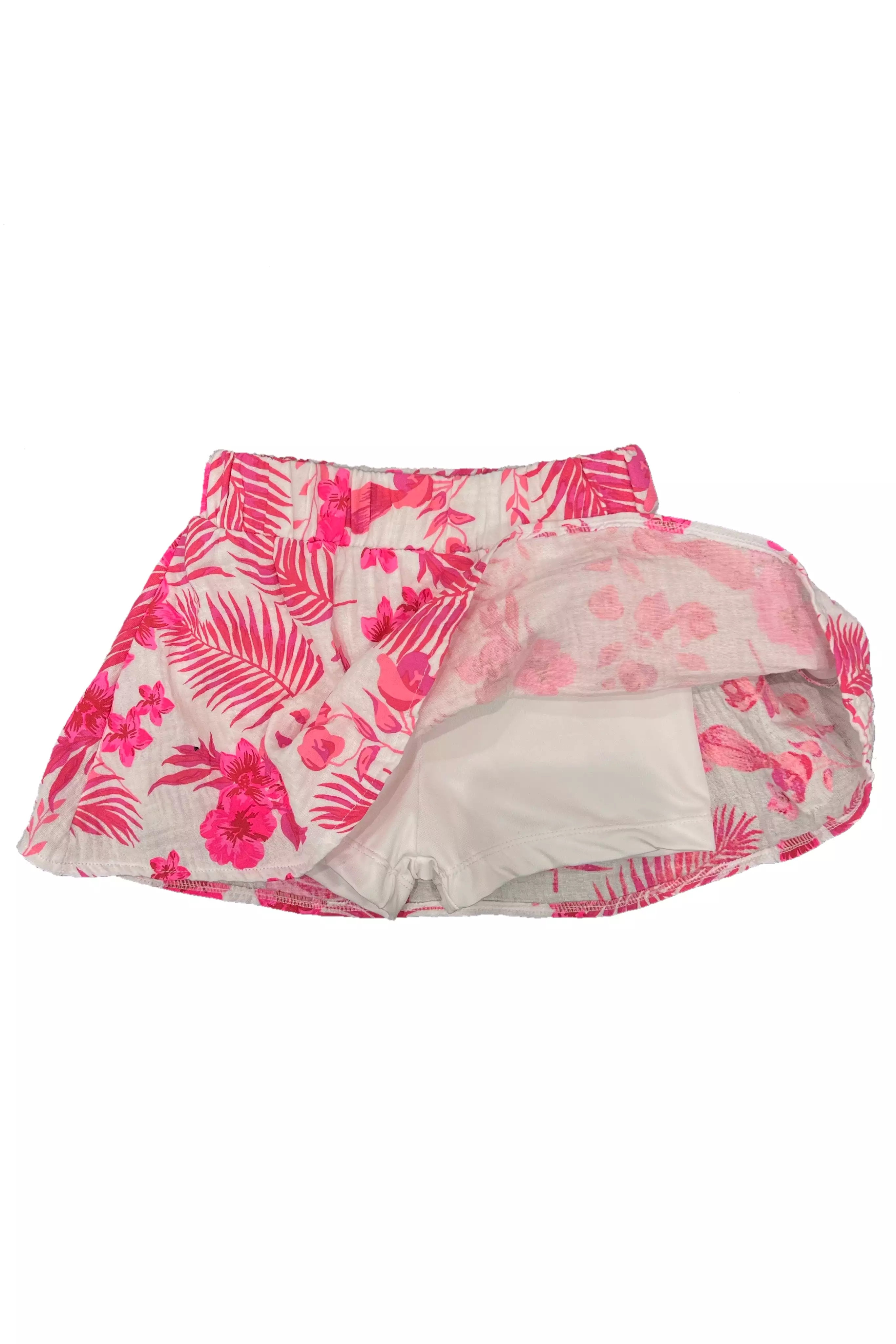 Pink Hawaian Gauze Skort