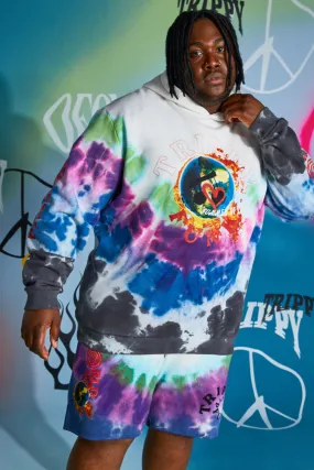 Plus Size Loose Fit Trippy Funk Hoodie