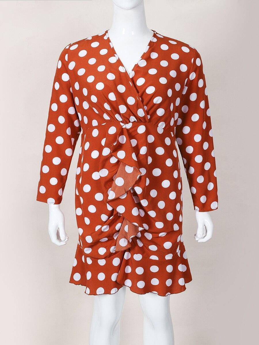 Polka Dots Red Party Dress