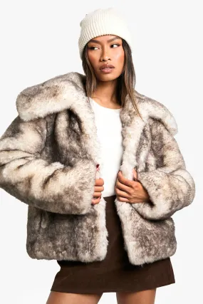 Premium Vintage Look Faux Fur Jacket