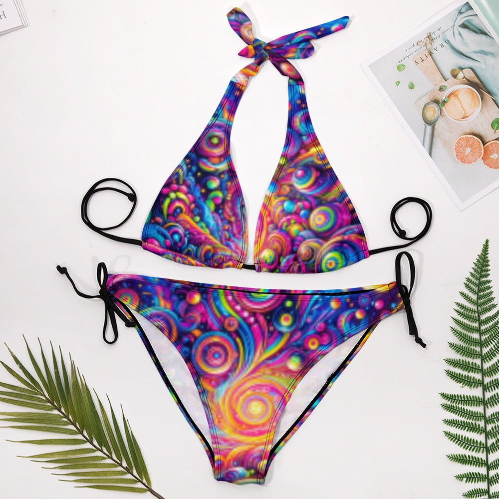 Pride Nebula Plus Size Rave Bikini