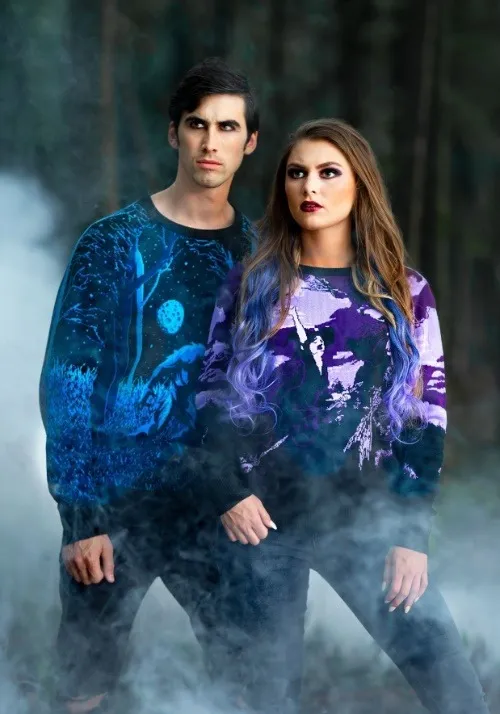 Prowling Werewolf Halloween Sweater