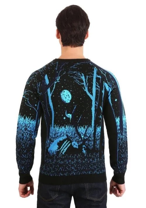 Prowling Werewolf Halloween Sweater