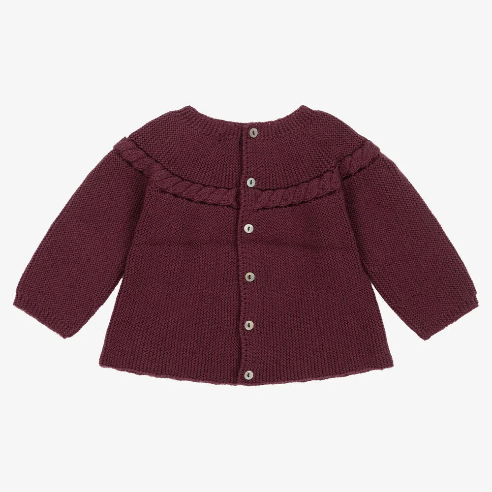 Red Knitted Baby Sweater