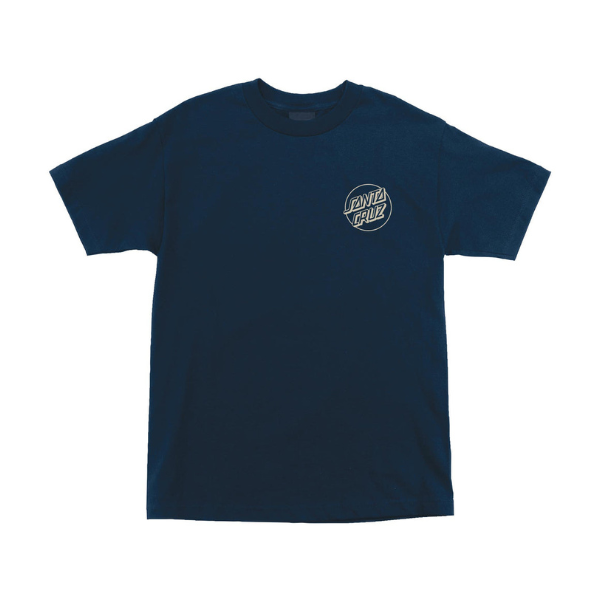 Santa Cruz Opus Dot T-Shirt Navy/Tan