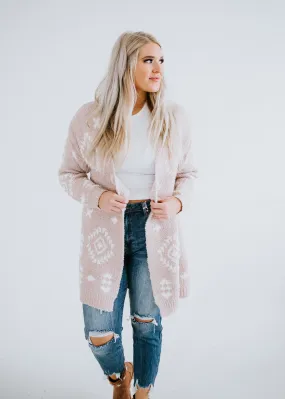 Shawna Fuzzy Knit Cardigan FINAL SALE