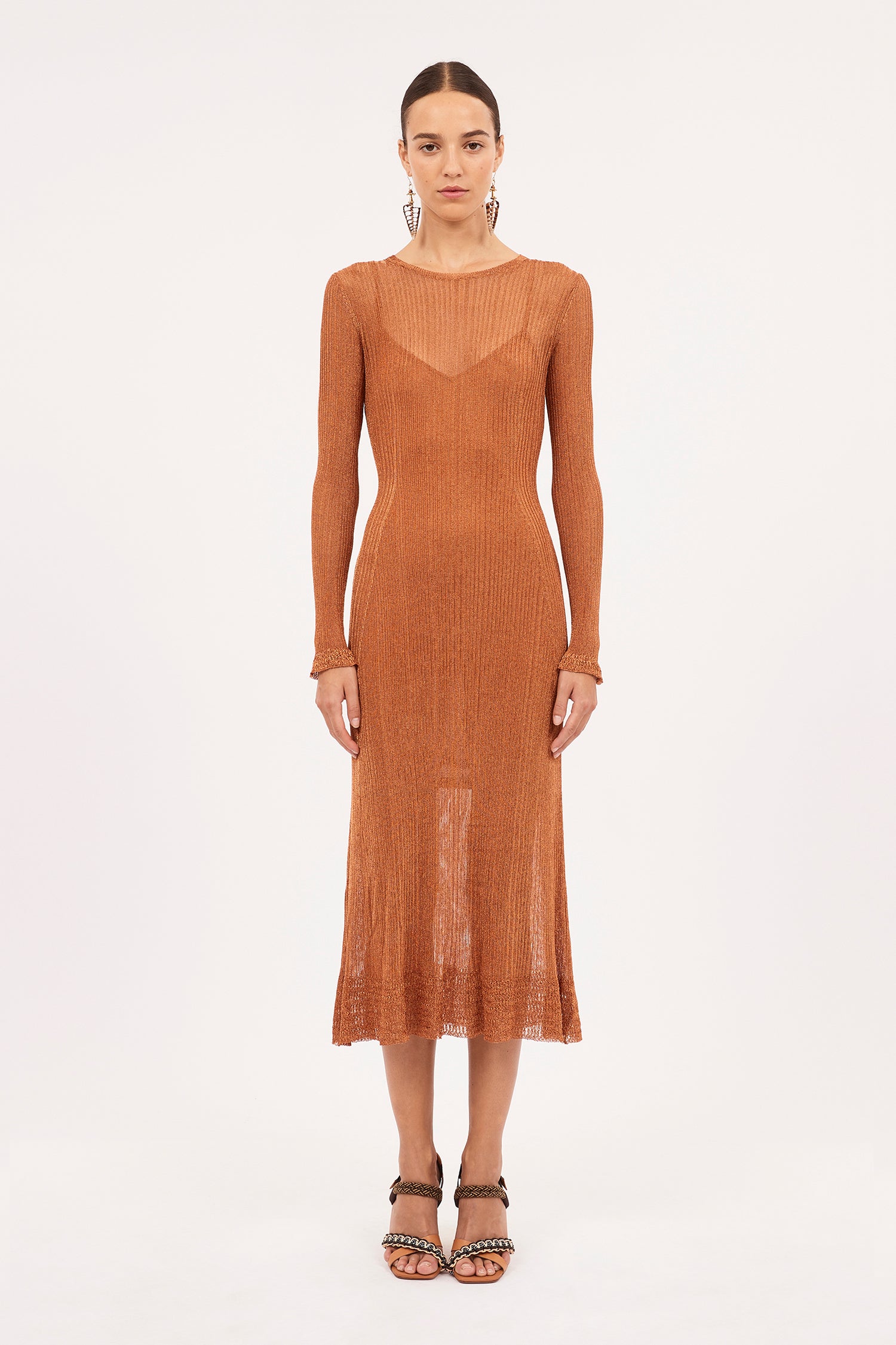 Simone Dress - Bronze