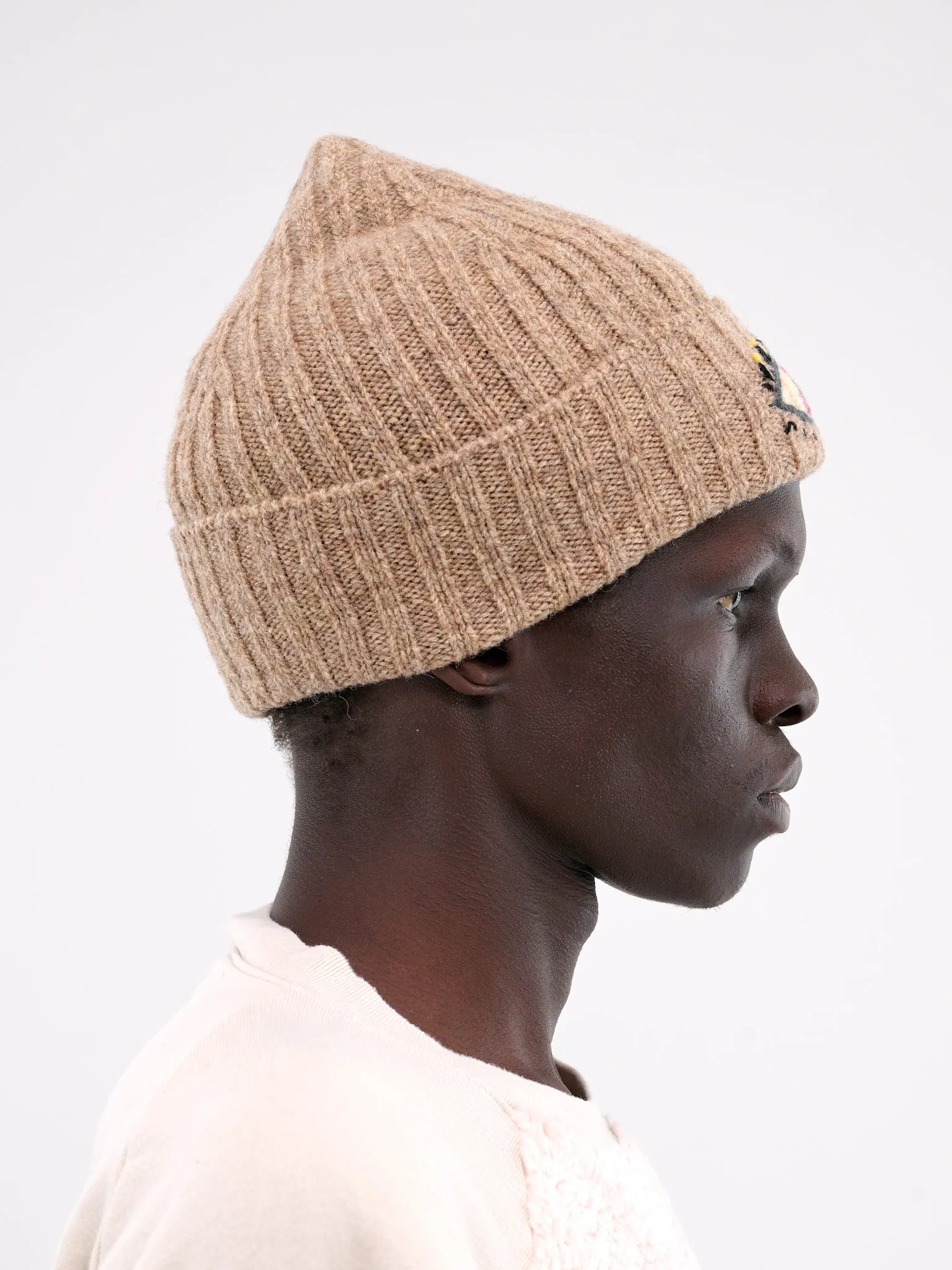 Speakeasy Wool Knit Beanie (K2411XH555-BEIGE)