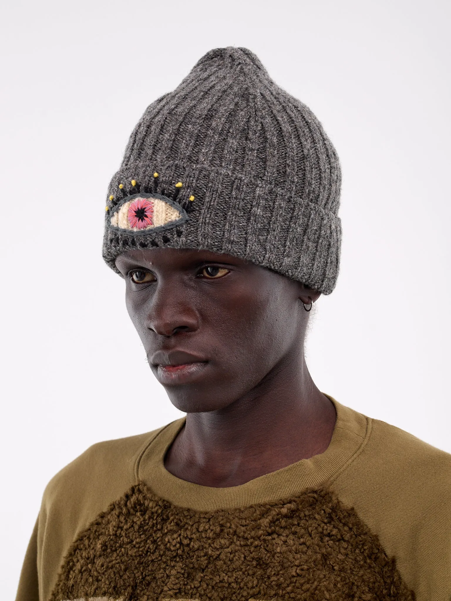 Speakeasy Wool Knit Beanie (K2411XH555-CHARCOAL)