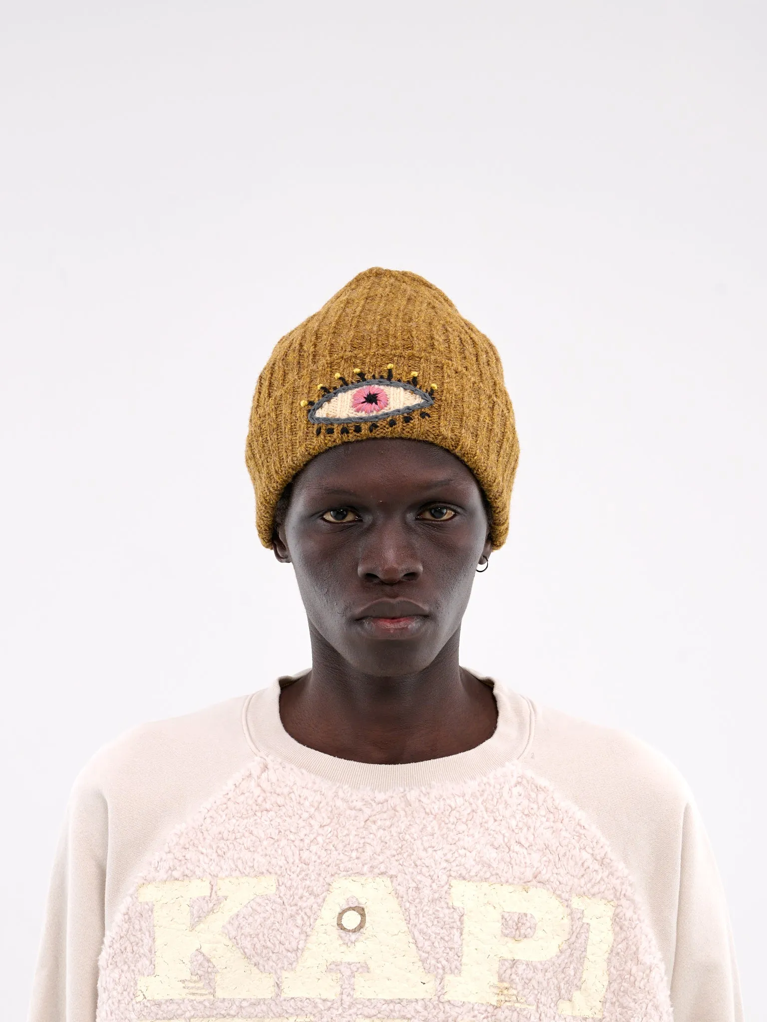 Speakeasy Wool Knit Beanie (K2411XH555-GOLD)