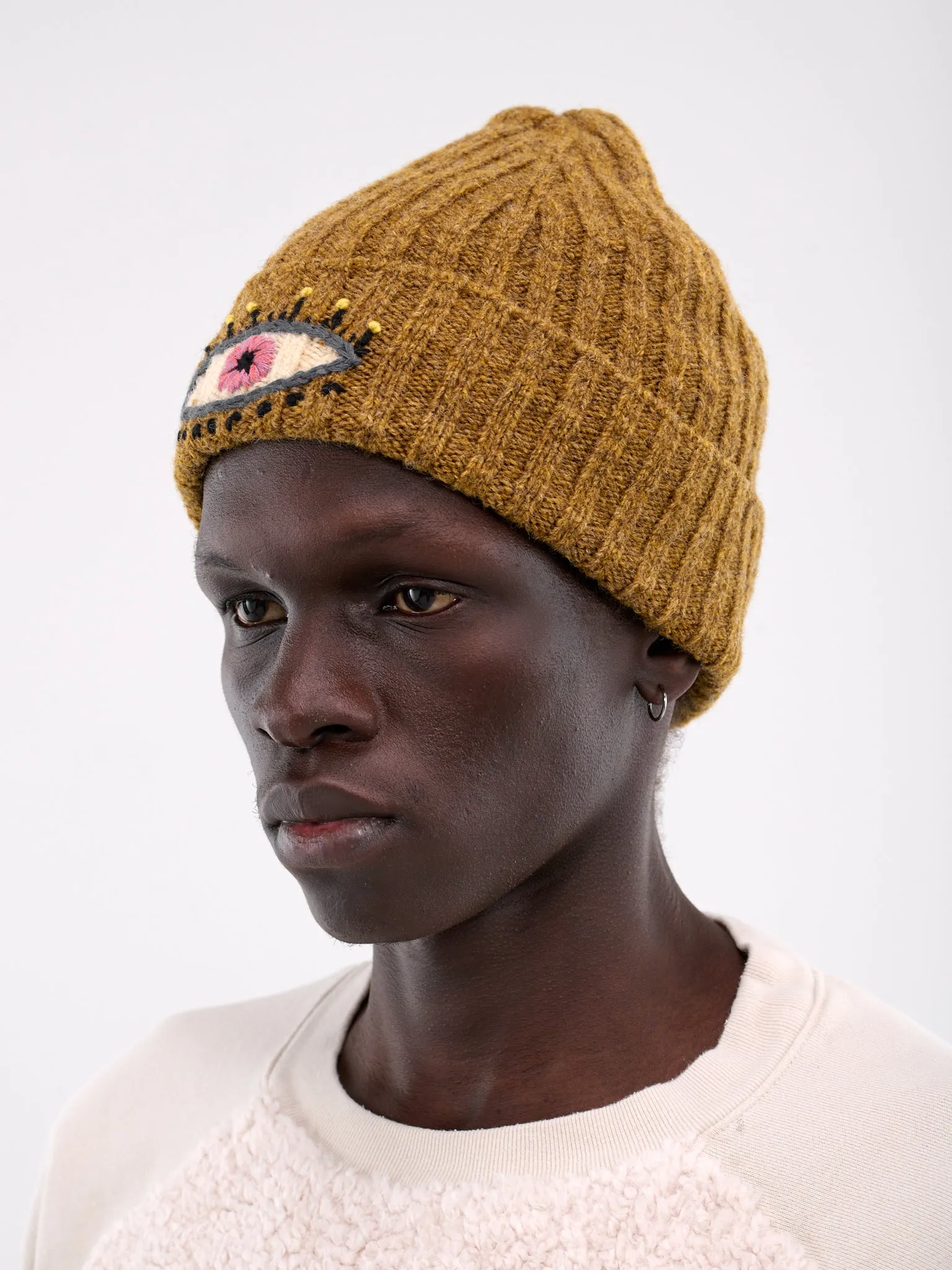 Speakeasy Wool Knit Beanie (K2411XH555-GOLD)