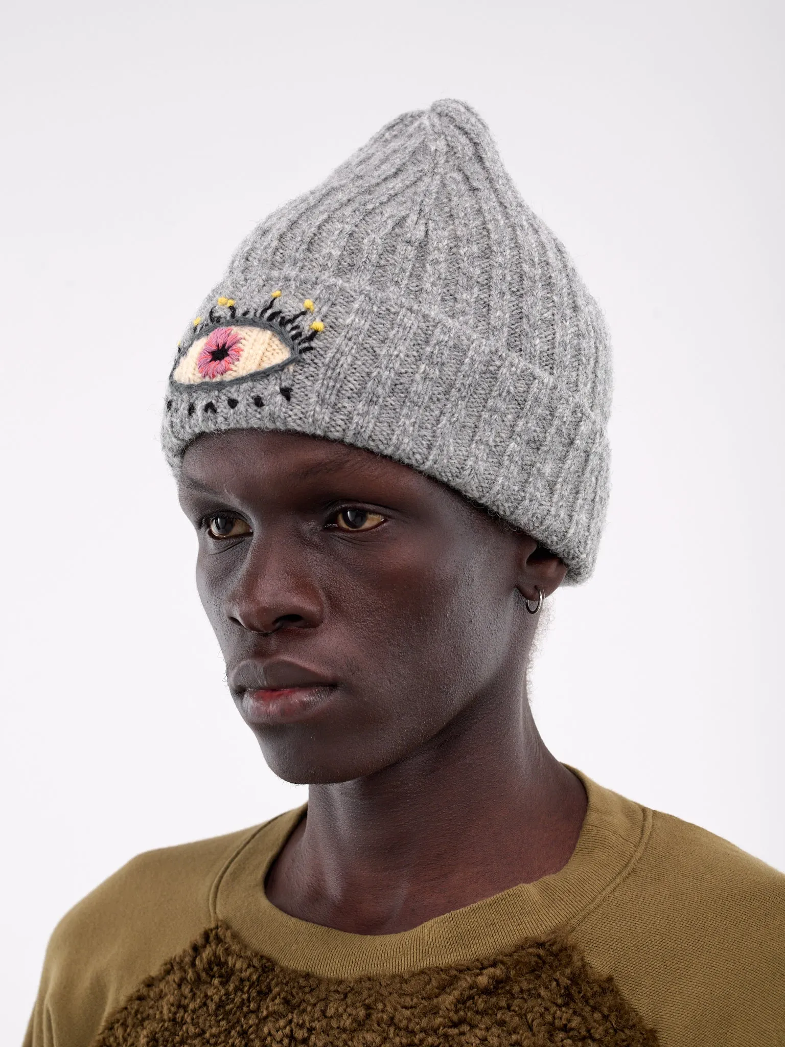 Speakeasy Wool Knit Beanie (K2411XH555-GRAY)