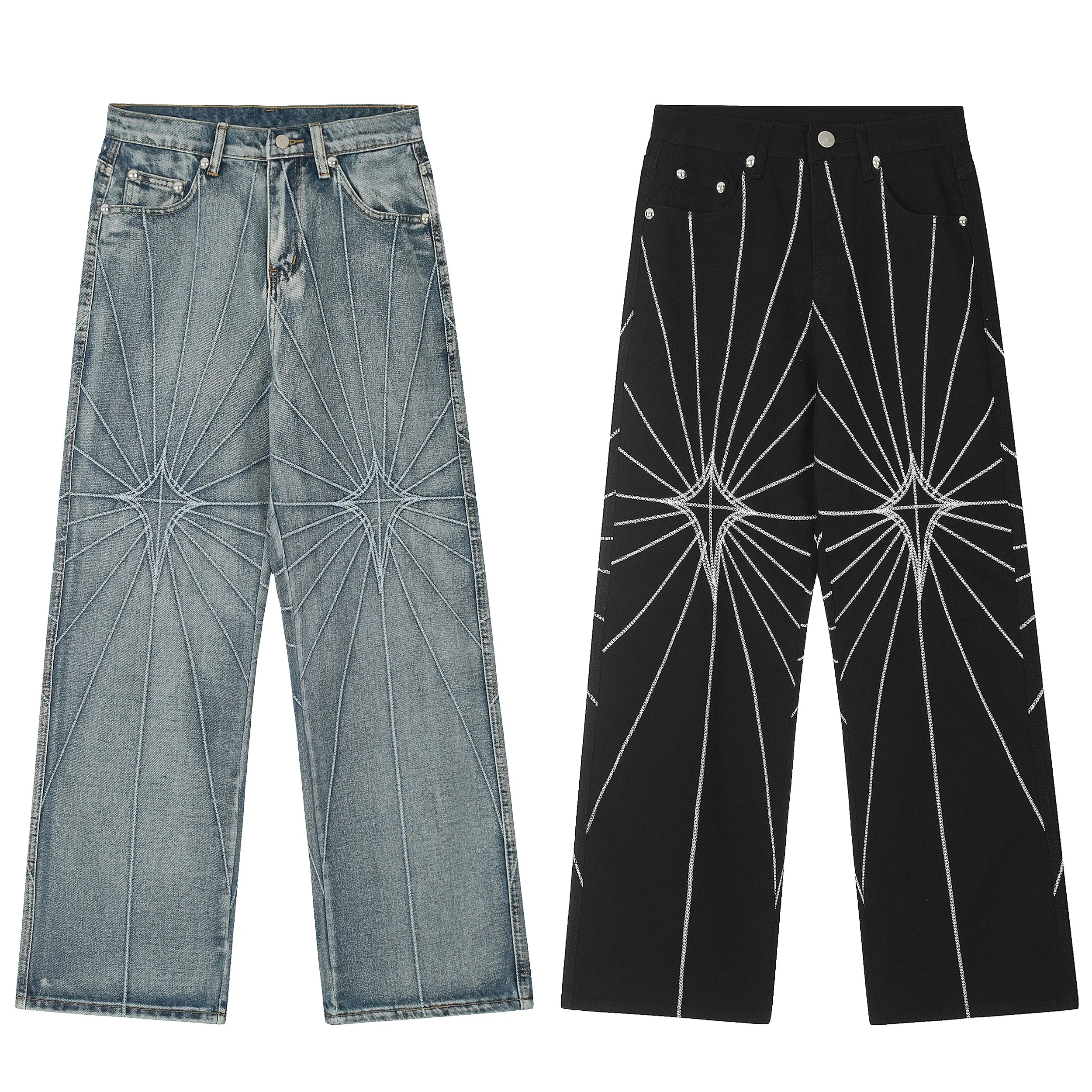 Spider Web | Patterned Jeans