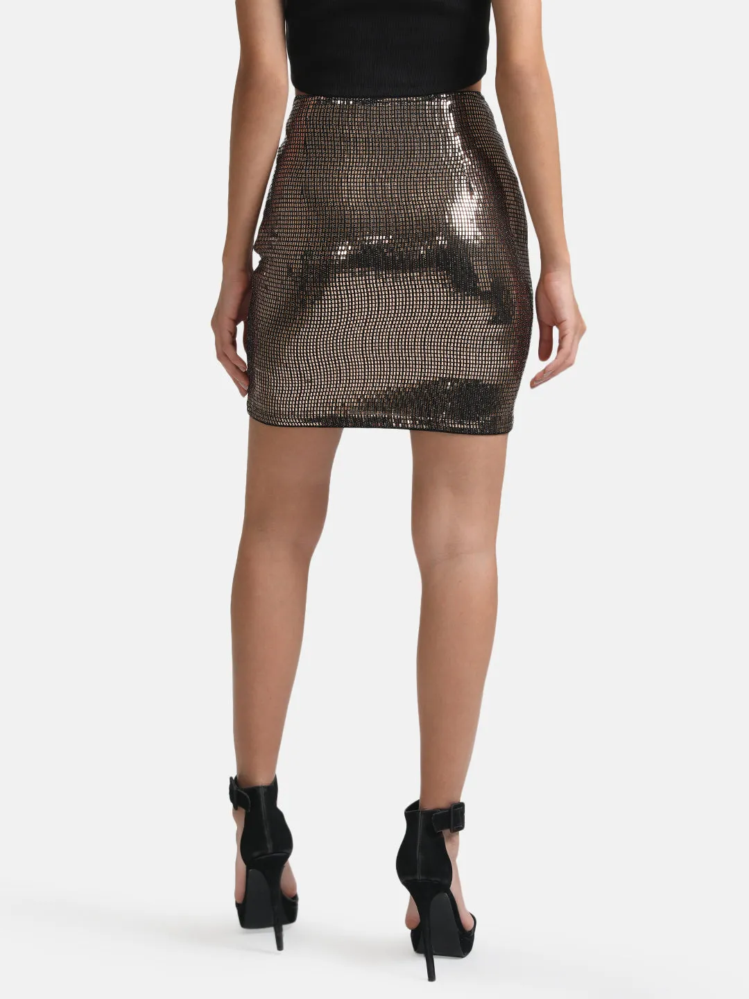 Stickon Sequin Mini Skirt