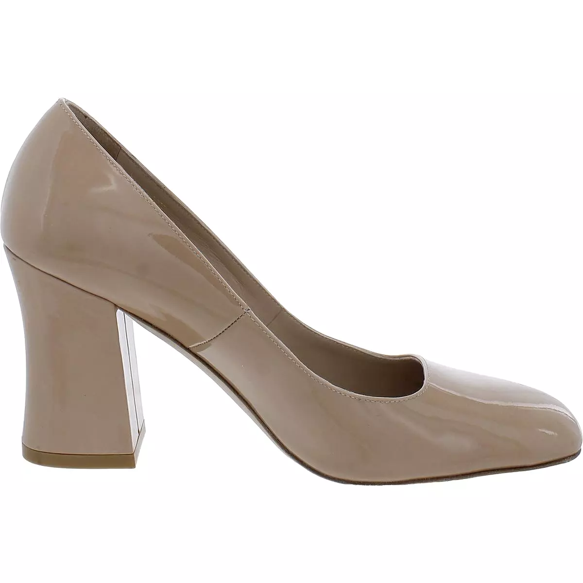 Stuart Weitzman Womens Curveblock 85 Patent Dressy Pumps