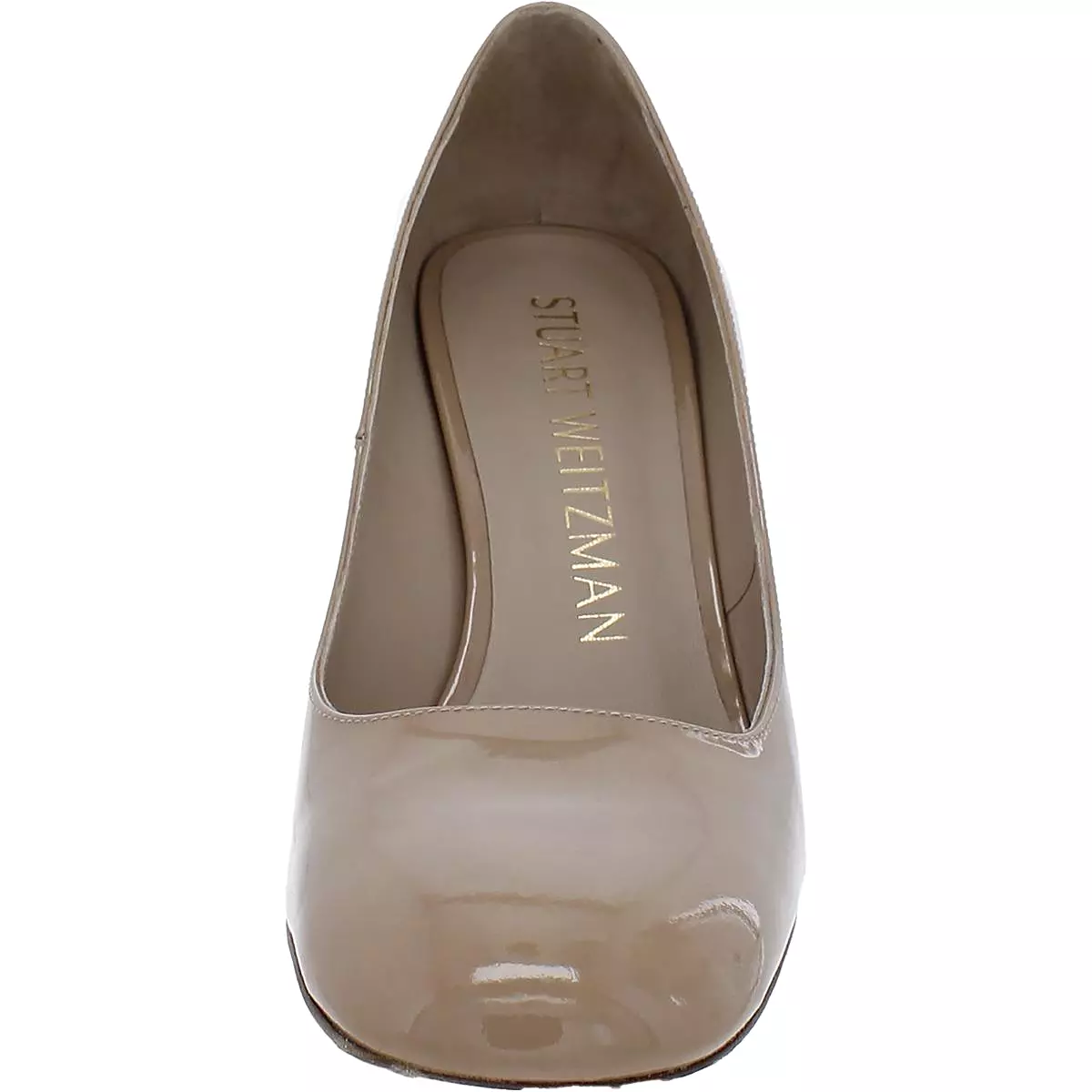 Stuart Weitzman Womens Curveblock 85 Patent Dressy Pumps