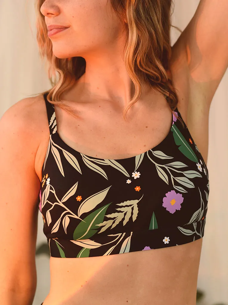 Tropical Scoop Bikini Top