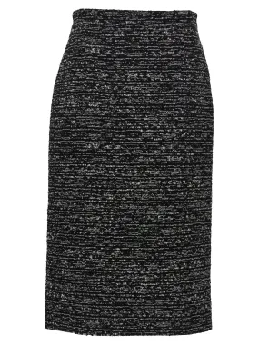 Tweed Skirt Skirts White/Black