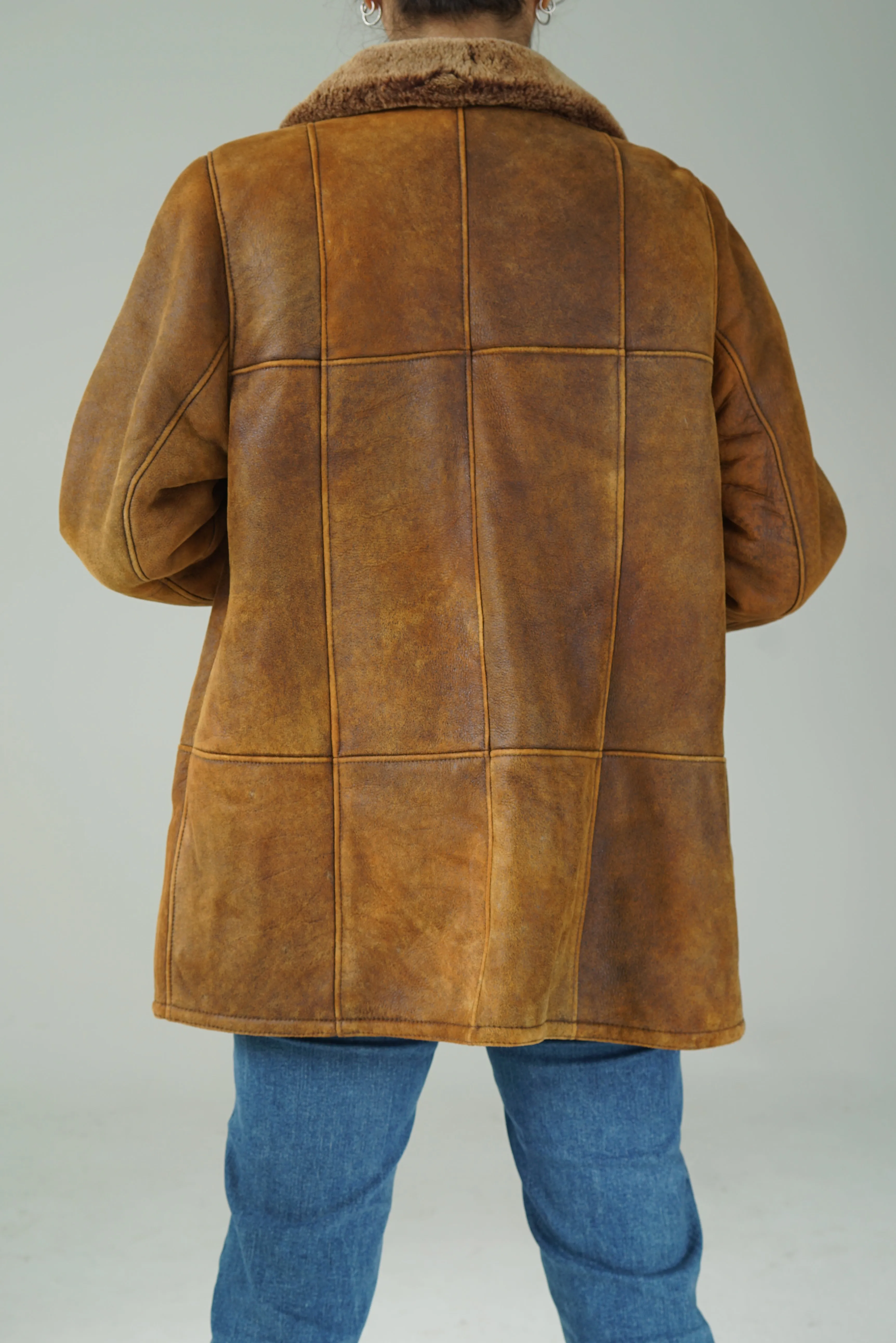 Vintage sheepskin jacket made in Germany Inga Barth size medium