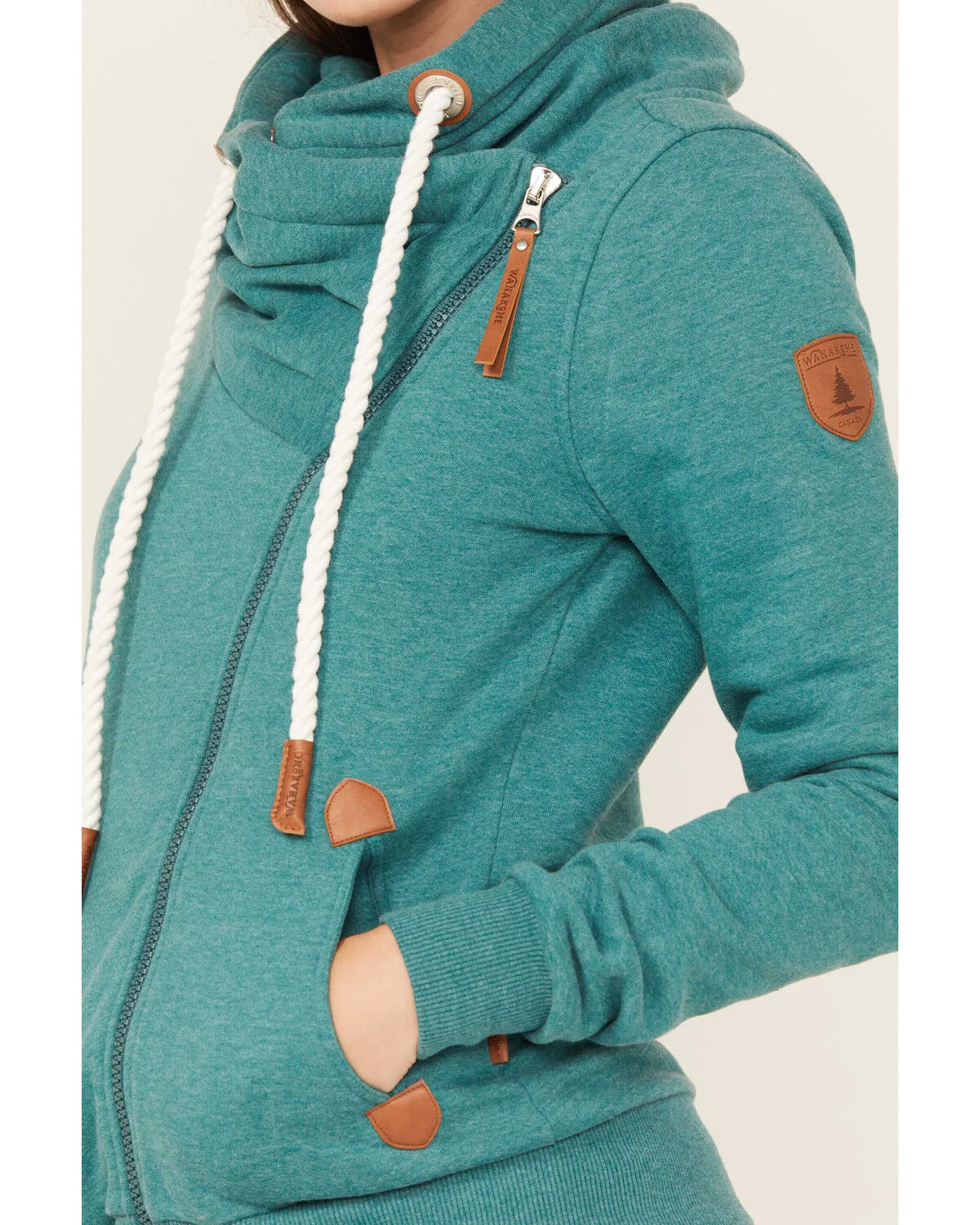 Wanakome Women's Hestia Asymmetrical Zip Hoodie