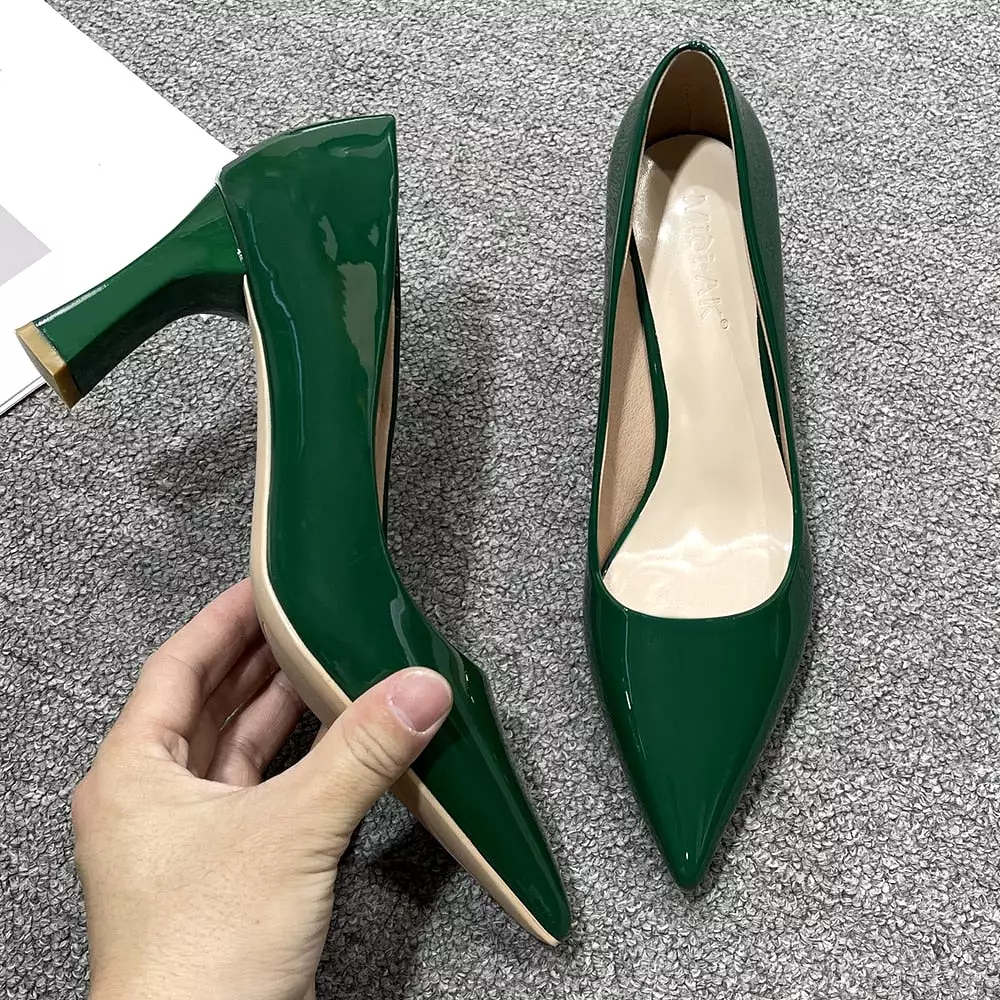 White Black Red Gold High Heels Shoes Women Fashion Pointed Toe Office Party Work Dress Pumps