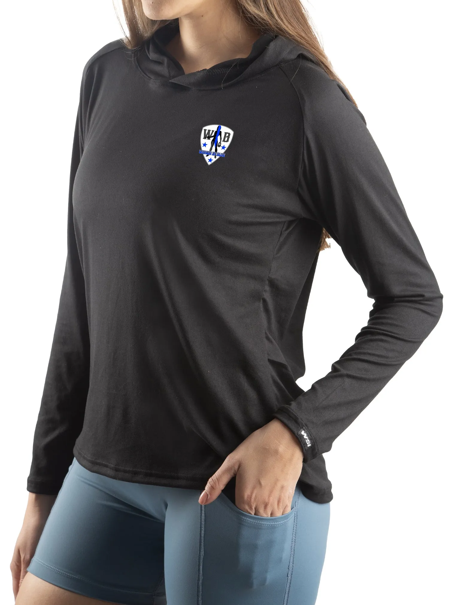 Women in Blue SoftTECH Lightweight Sun Hoodie