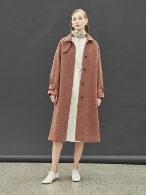 Wool Stitch Coat II - Red Brick